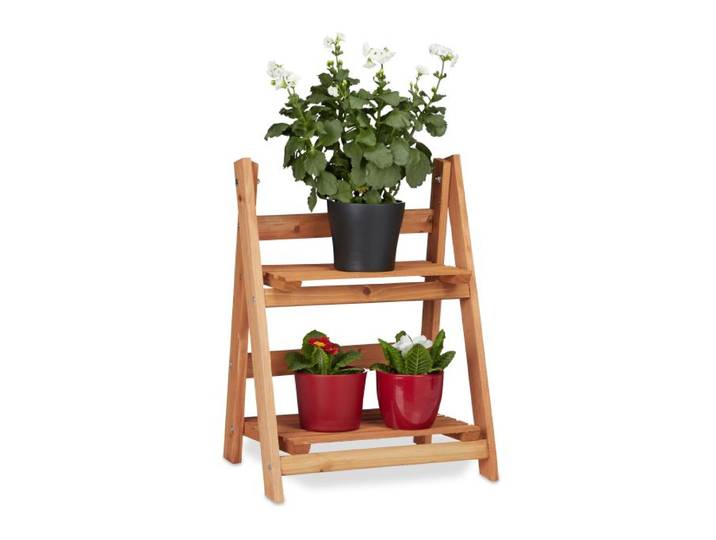 Relaxdays Plantenrek van hout