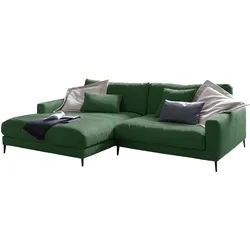 ECKSOFA CARA Smaragdgrün Cord