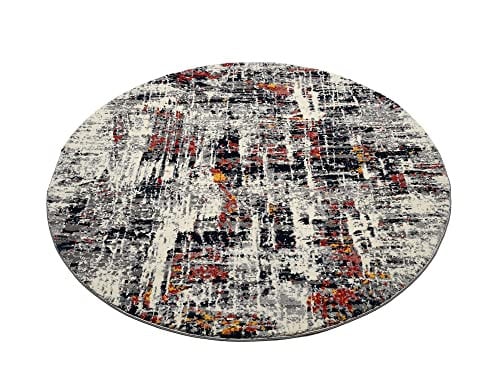 OCI HIGH and Low SIX rond tapijt Multicolor Diameter: 160 cm