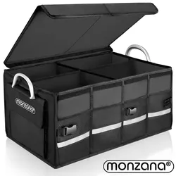 Casaria monzana Kofferraumtasche Schwarz 60x35x30cm