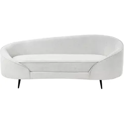 2-SITZER-SOFA Stoff Cremeweiß Savar