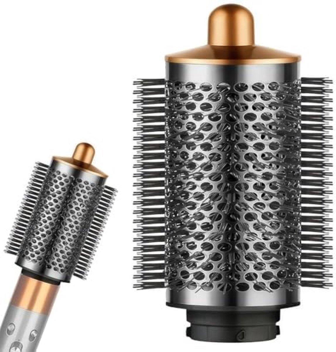 PromoHome Runde Volumenbürste kompatibel mit Dyson HS01/HS05 - Goldfarben