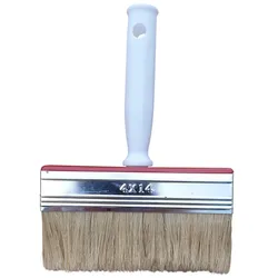 Flächenstreicher Pinsel Breitpinsel Streichwerkzeug 140x40mm Weiß für Malerarbeiten, 1 Stück