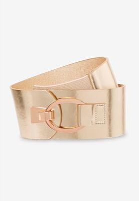 Women's Contour Belt by Accessories For All in Gold (Size 18/20)
