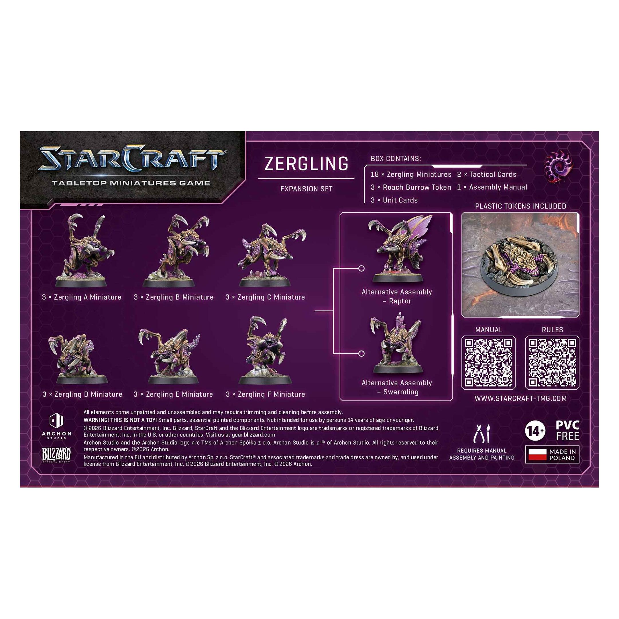 Archon Studio StarCraft Zergling - Zerg - Expansion Set (Kunststoff) (SCMG0008)