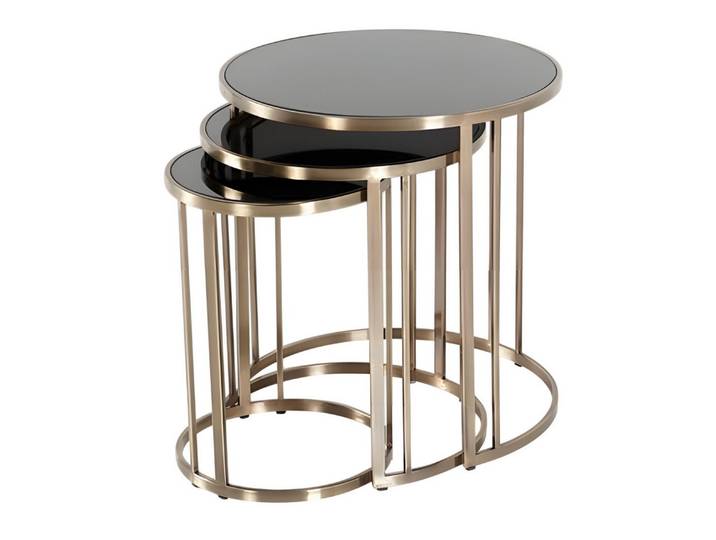JVmoebel Beistelltisch Moderner grauer Tisch aus Metall mit minimalistischer Ästhetik (3-St), Made in Europe