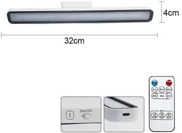 Uplifted Finds Hanging Magnetic Stepless Dimming Rechargeable Table Lamp 32 Cm Remote Control