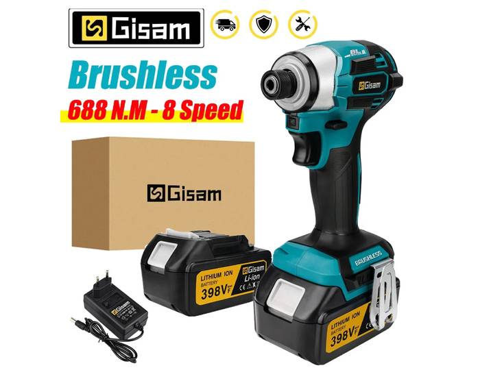 Makita – tournevis à percussion électrique sans fil 688NM, outil électrique, clé sans brosse Rechargeable, Kit de pilotes pour broches de batterie 18V