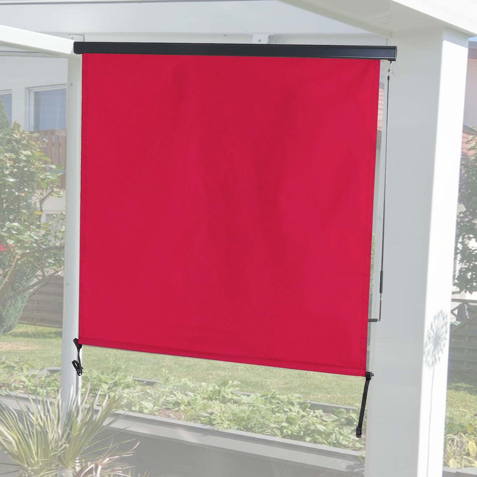 Vertikalmarkise MCW-F42, Senkrechtmarkise Sichtschutz Außenrollo Rollo, UV-Schutz 50 Stoff ~ 250x180cm, bordeaux-rot
