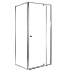 Asymmetrische Eck-Duschkabine Flexi 80x90 cm ohne Duschwanne