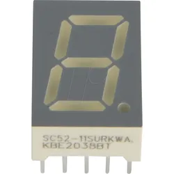 SC52-11SURKWA - 7-Segment-Anzeige, rot, 13,2mm, gem. Kathode