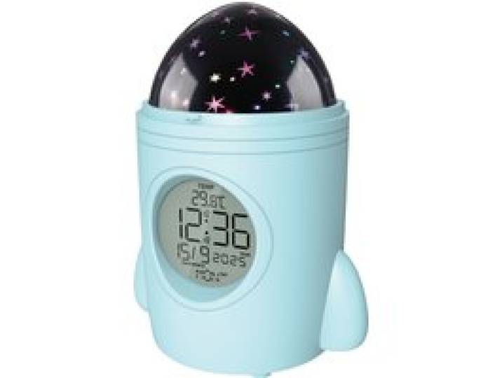 TRONIC® Réveil avec projecteur ciel étoilé (Turquoise)