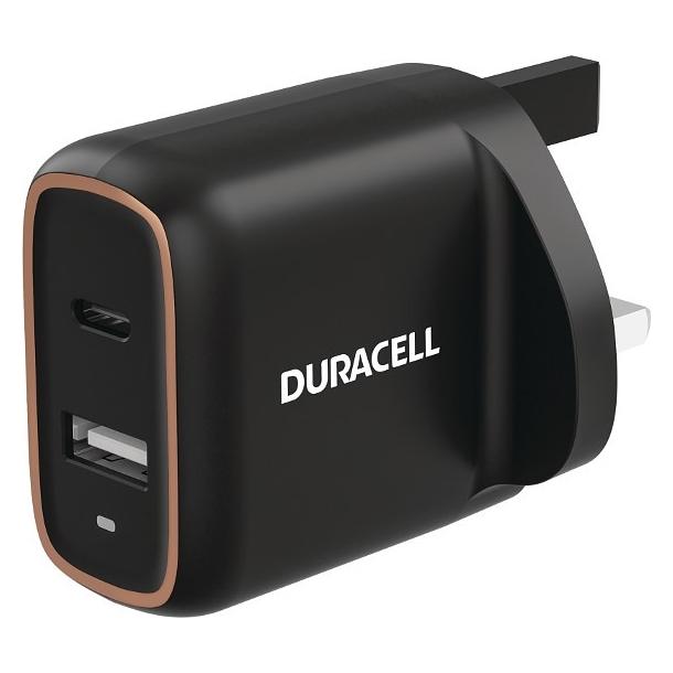 Duracell 20W 1C+1A USB Charger (20 W, 2 Ports) (DRACUSB19-UK)