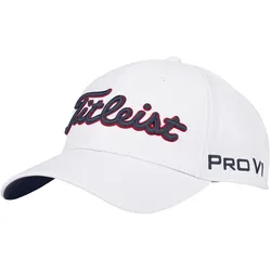 Titleist Cap Tour Performance, weiss/navy/rot