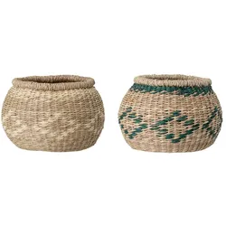 Bloomingville Korb Dodo 2er Set, Ø 20 cm, Höhe 15 cm