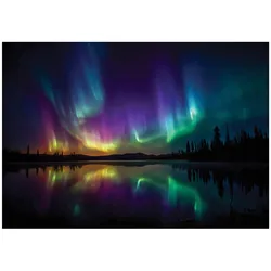 FOTOTAPETE Nordlicht Natur Bunt 200x140 cm