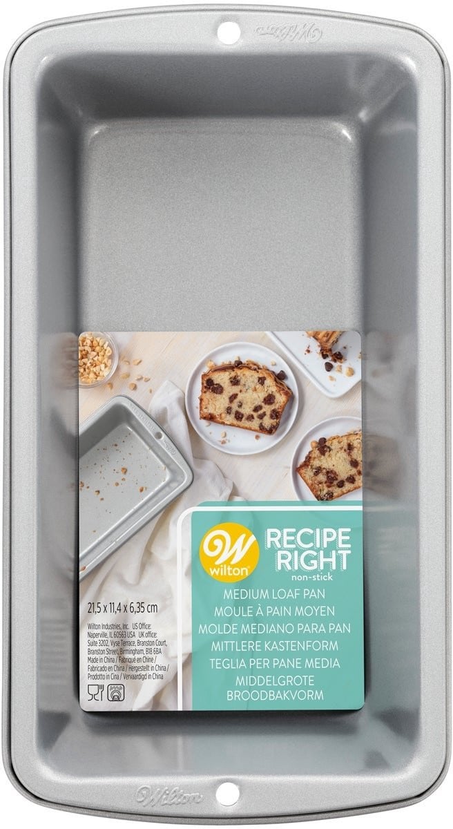 Wilton Recipe Right Medium Loaf Pan - Cakevorm - B/D/H: 21,6 x 11,4 x 6,35 cm