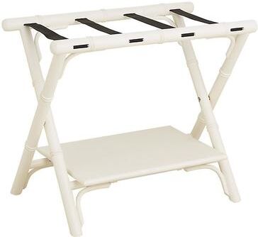 Dayna Luggage Rack - Rubbed White - Ballard Designs