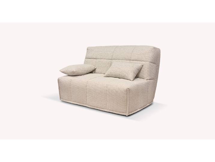 Banquette BZ Tissu ADÈLE - Beige - Couchage 140x198