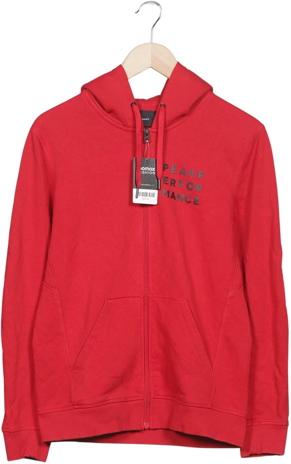 Peak Performance Herren Kapuzenpullover, Rot, Gr. S, Synthetik / Baumwolle - Second Hand