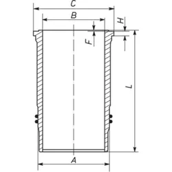 Zylinderlaufbuchse MAHLE 331 WN 01 01