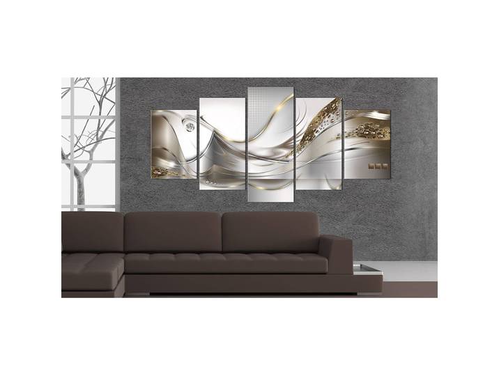 Tableau déco Golden Flight Lin Marron 200 x 100cm