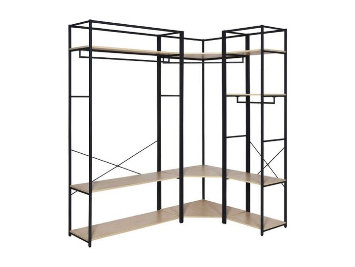 Lot de 3 portants vêtements en bois et métal 180x200cm