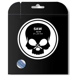 Tennissaite - BLACK SKULL - SAW - blau - 12 m