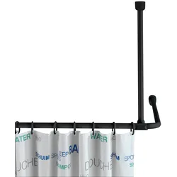 Deckenstütze für Duschstangen (T 57 cm) - schwarz - T 57 cm