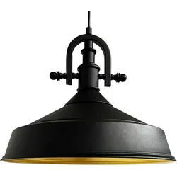 Bamyum Asletl-Marine Hängelampe Industrial Vintage Schwarz Pendelleuchte