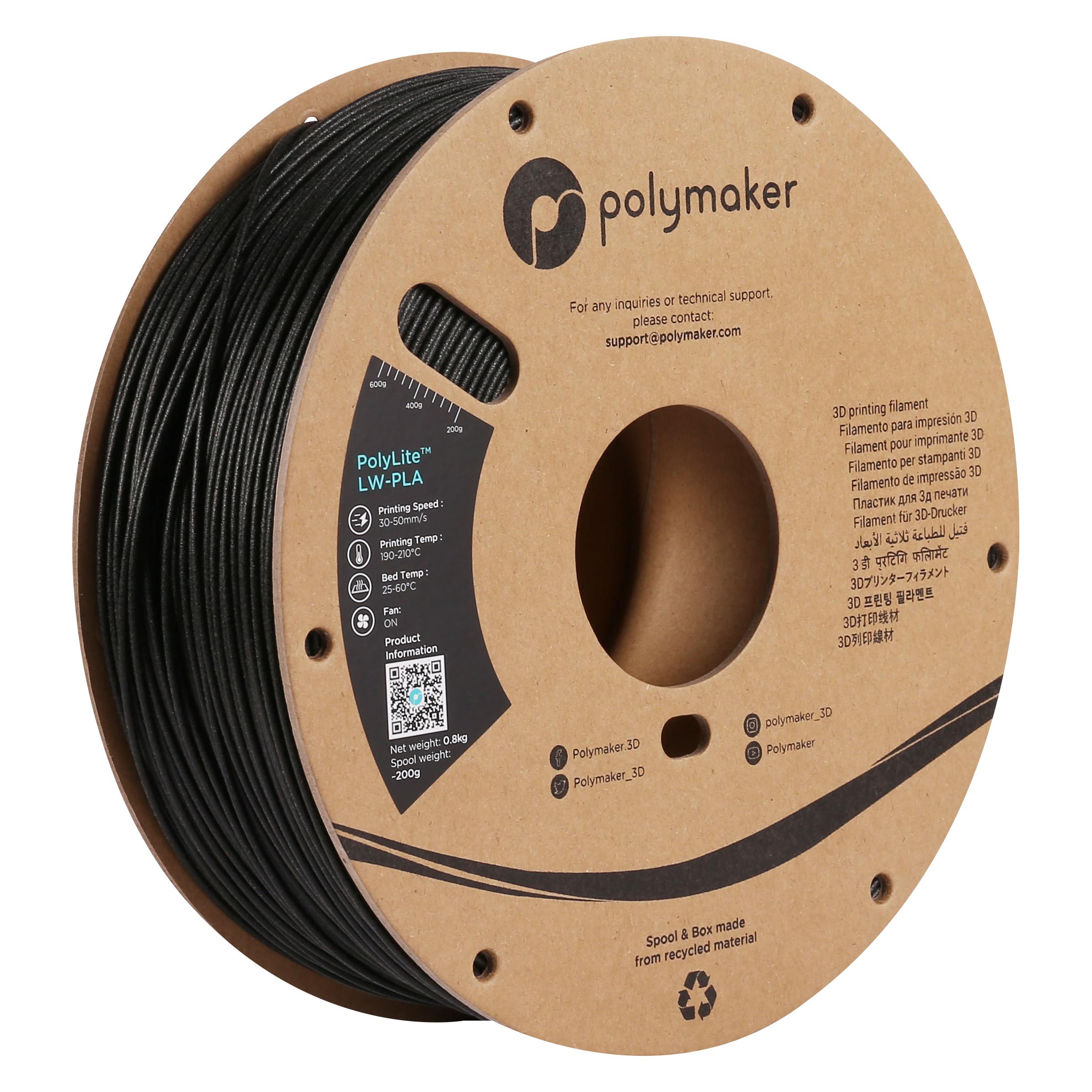 Polymaker PolyLite LW-PLA (800 g, 1.75 mm) (PA08001)