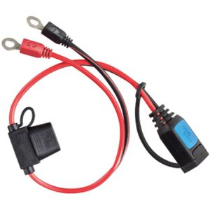 Victron Batterieanschlusskabel Connector Eyelet M8, mit M8 Ringöse, Schnellkontaktkabel mit Sicherung, 19 cm