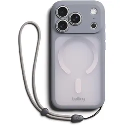 Bellroy MagSafe Schutzhülle für iPhone 18 Pro / iPhone 17 Pro Cinch Serie mit Kordel (Apple iPhone 17 Pro, Apple iPhone 18 Pro), Smartphone Hülle, Grau