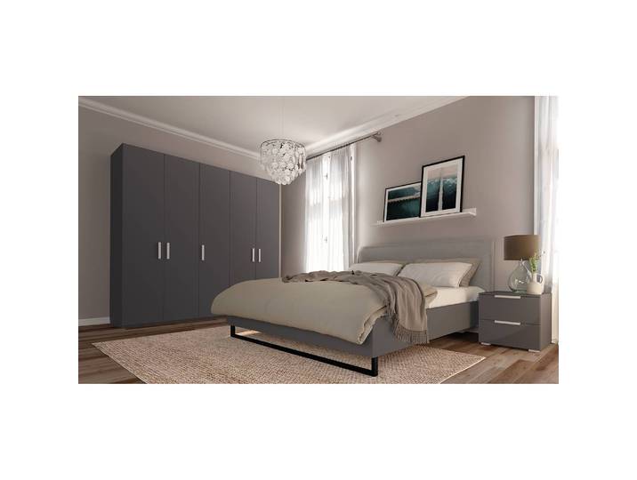 Armoire pure 225 x 236cm Argenté/Graphite
