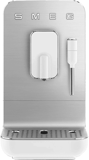 Cafetera superautomática - Smeg BCC12WHMEU, 19 bar, 1350 W, 1 Taza, Calentamiento Thermoblock, Molinillo de café Incorporado, Blanco