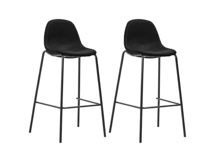 3-Teiliges Barmöbelset Schwarz MDF-Tischplatte, Stahlrahmen, Ergonomische Sitzfläche, für Haus & Garten, 110 Kg In der Sitzfläche
