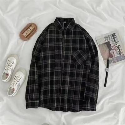 Multisell Products Hub Korean Fashion Casual Women Autumn Long Sleeve Oversize Shirt, Fall Outwear Tops Blusas Mujer m black