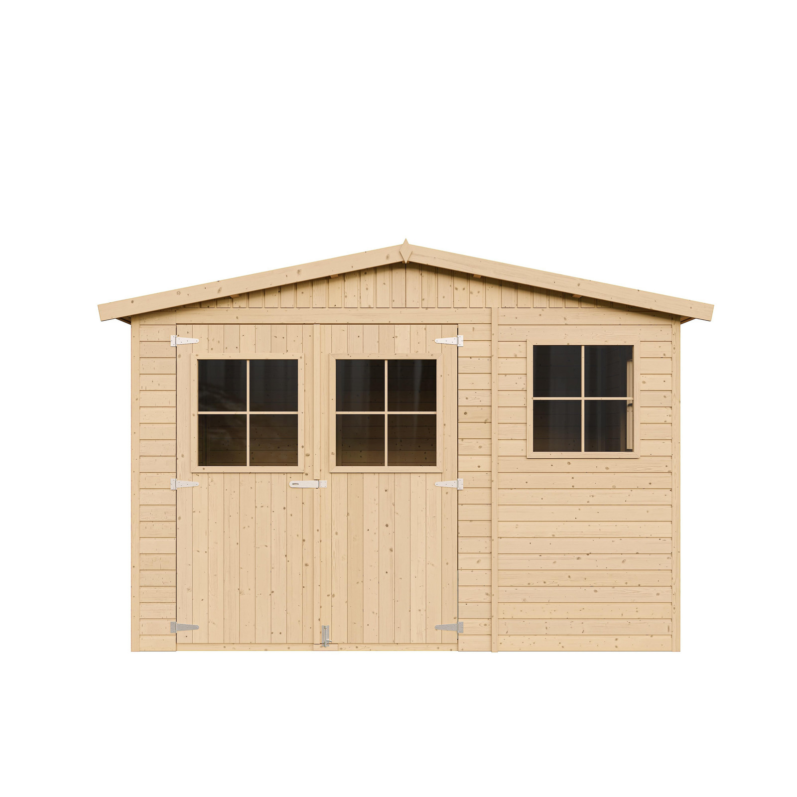 TIMBELA M335+335G Houten tuinhuis met geïmpregneerde vloer, H 226 x B 316 x D 324 cm