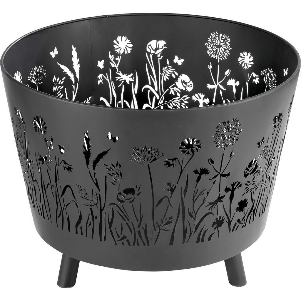 Ambia Home Feuerstelle , Schwarz , Metall , konisch , 40 cm , Freizeit & Co, Haus & Garten