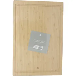 WMF Bambus natur Schneidebrett gross mit Saftrille – klingenschonend, Schneidebrett, Braun