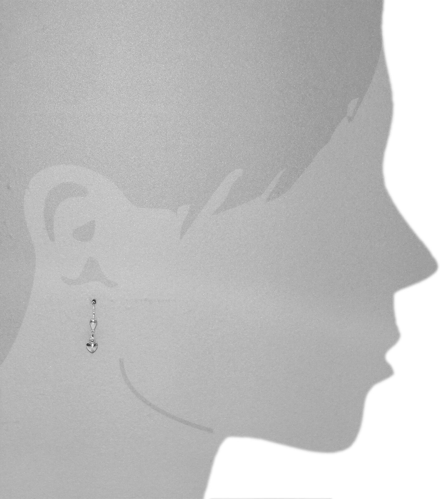 Paar Ohrhänger OSTSEE-SCHMUCK "Ostsee-Schmuck Ohrhänger kleines Herz Ohrhänger kleines Herz", weiss (weiß, neutral), Ohrringe, Damen, 20 x 5mm, Silber 925 (Sterlingsilber), Paar Ohrhänger weiß, neutral 20 x 5mm, Silber 925 (Sterlingsilber)