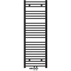 BADHEIZKÖRPER Sahara 500x1500 mm Anthrazit gerade mit Ventil Durchgang