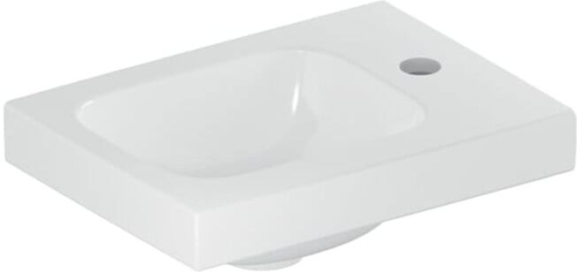 Geberit Lavabo iCon Light 38x28 cm, robinet à droite, sans trop-plein, blanc KeraTect (501830002)
