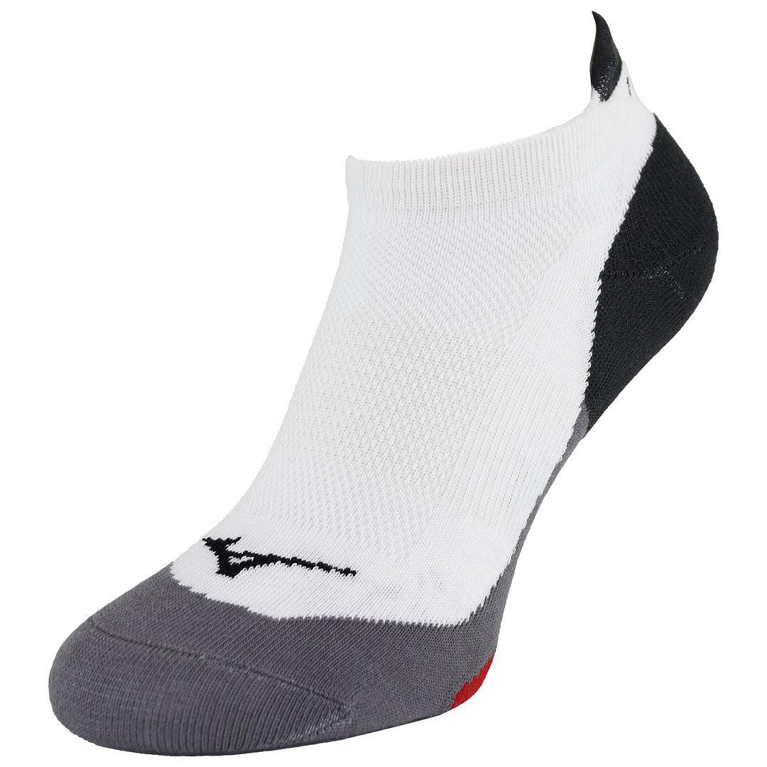 Mizuno Race Laag Heren Wit/Grijs Hardloopsokken