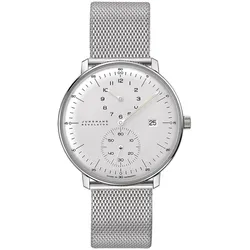Junghans 27/4492.46 max bill Herrenuhr Regulator mit Milanaiseband