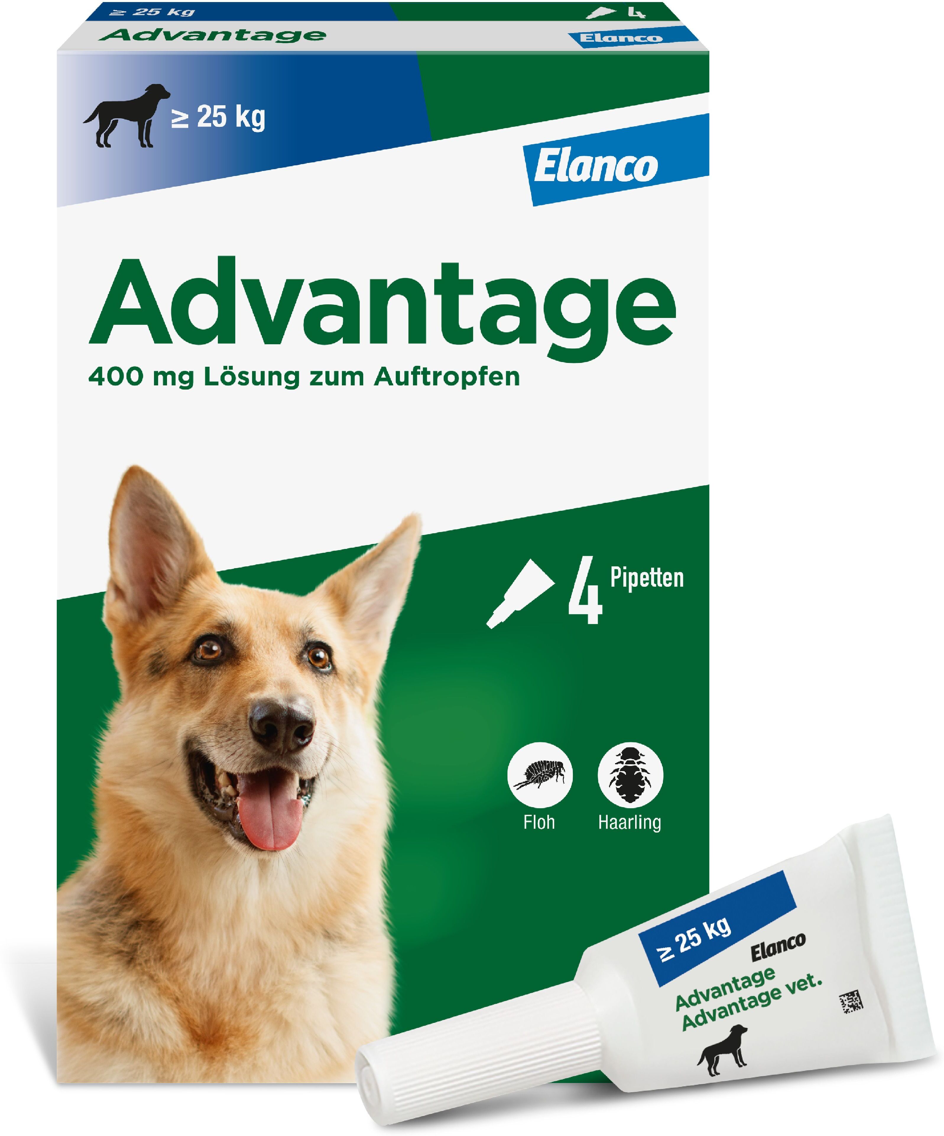 Advantage 400 Lösung Pipetten f.Hunde ab 25 kg 1x4 St