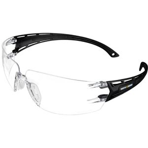 Safety-Jogger Schutzbrille Yoho, klar, Bügelbrille, schwarz