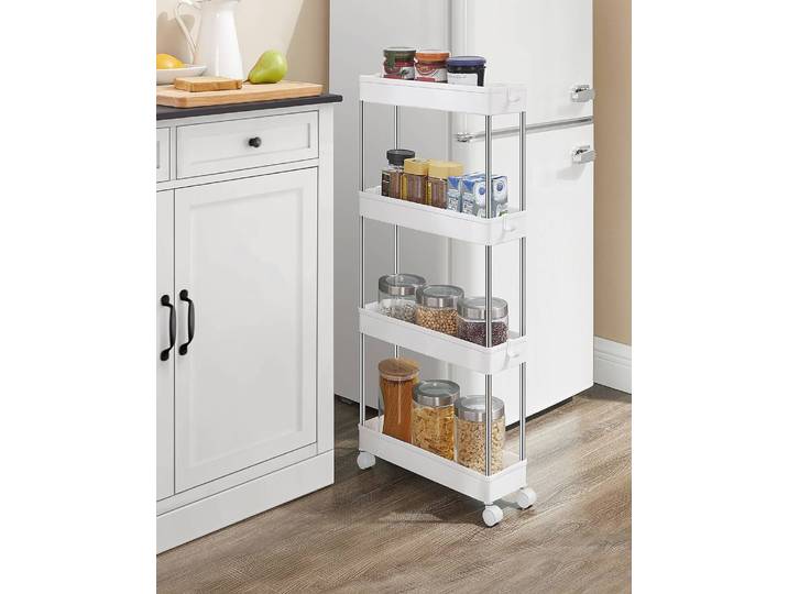 Étagère de salle de bain Brock 13cm Blanc/Blanc