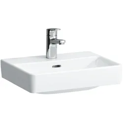 LAUFEN PRO S Handwaschbecken, 1 Hahnloch, ohne Überlauf, 450x340mm, H8159610001561, Farbe: Weiß