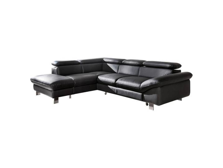 Mid.you Wohnlandschaft, Schwarz, Metall, Ottomane links, L-Form, 266x214 cm, Wohnzimmer, Sofas & Couches, Wohnlandschaften, Ecksofas